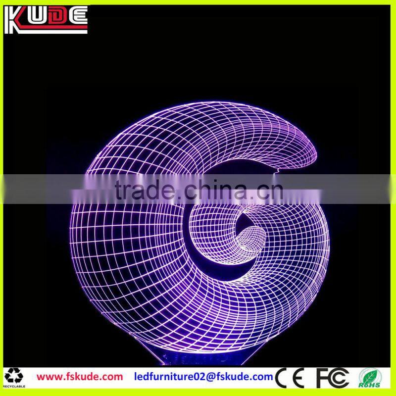 new LED night light design customized 3D acrylic for table decoration