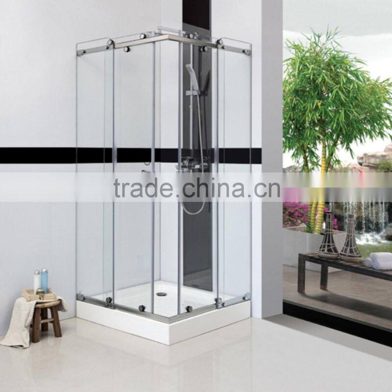 Fancy Framed Tempered Glass Bath Shower Room