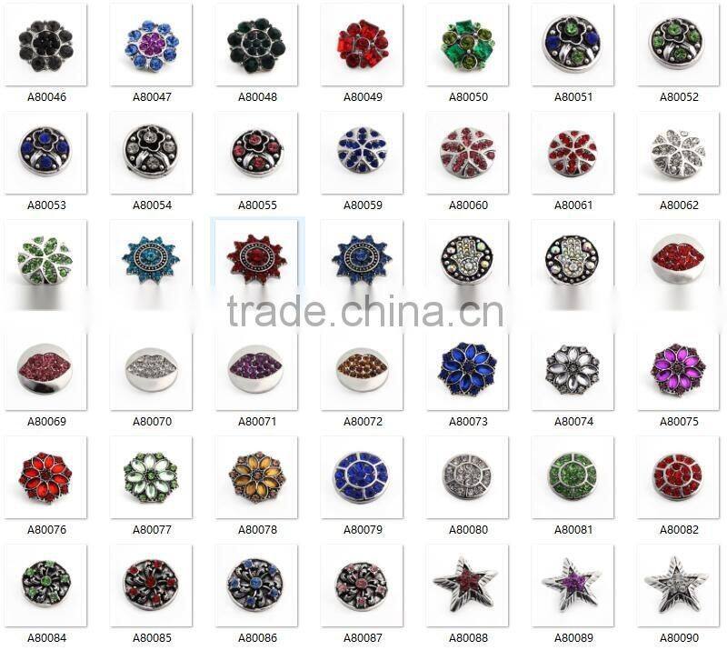 New silver snap button Fashion alphabet bracelet accessories