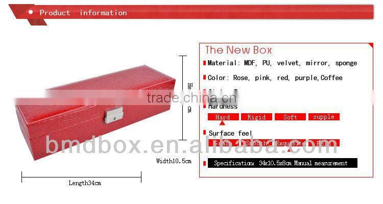 wholesale return gifts 7 slots handmade leather watch storage boxes