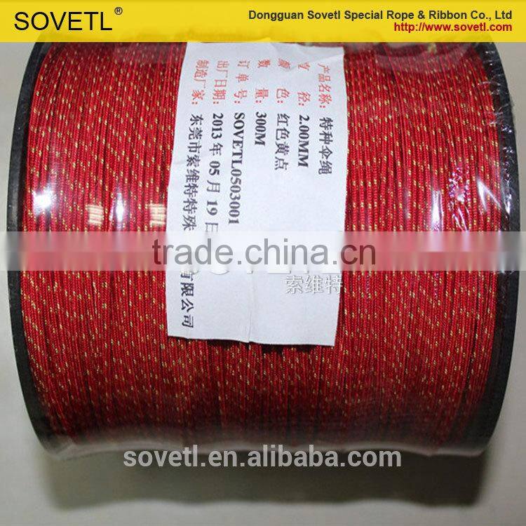 Blue 1.5mm paracord from china factory