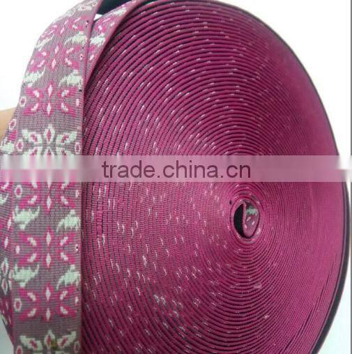 High quality jacquard ribbon waterproof webbing woven polyester fabric