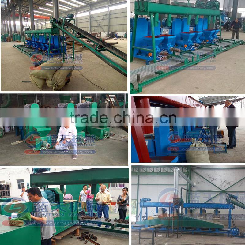 Automatic whole product line powder briqutting charcoal briquette machine