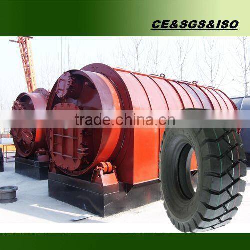 Fuel oil production waste tire pyrolysis line
