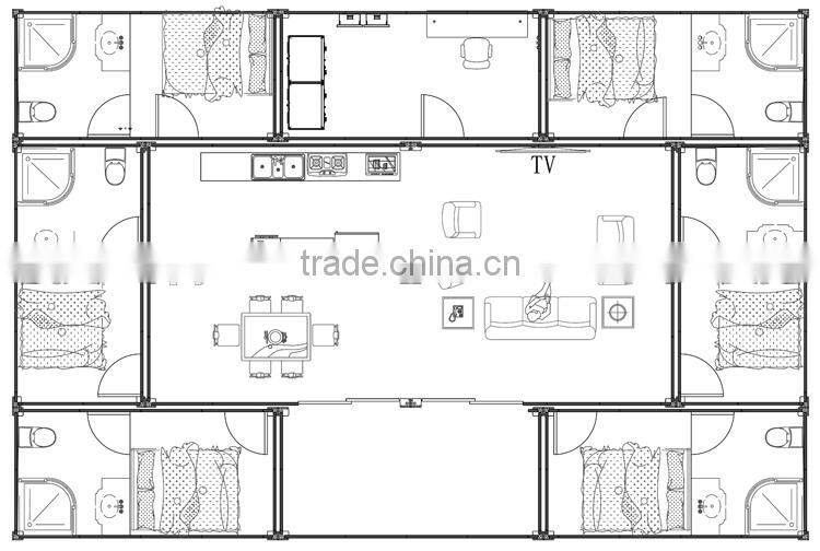 Well-designed Modular Mobile Prefab Villa with CE, ISO Certificates