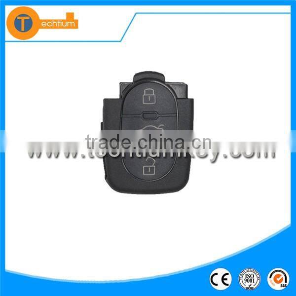 3 button remote key replacement with 2032 battery place No blade car key shell cover case fob for vw jetta bora santana