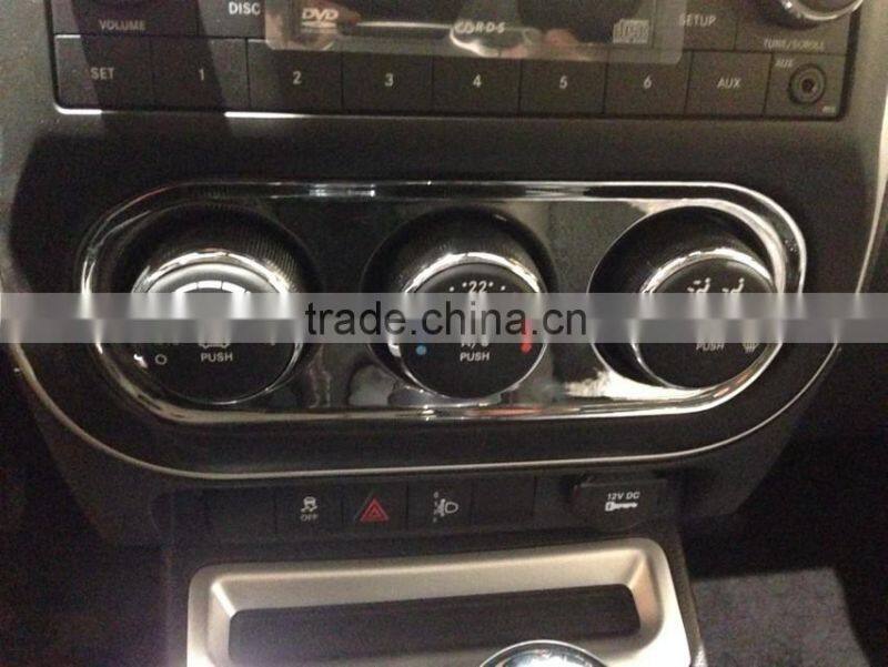 Chrome Interior Air Condition Switch Cover Trim 1pcs For JEEP COMPASS 2011-2015