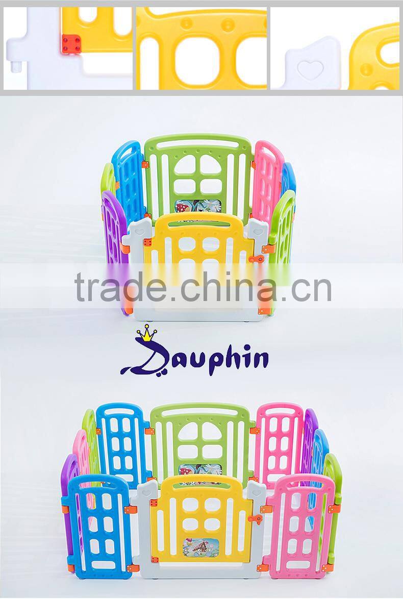 See larger image 8 Panels Saftey Game Playpen Kids Plastic Playpen European Standard Fence Baby Indoor Game Baby Playpen