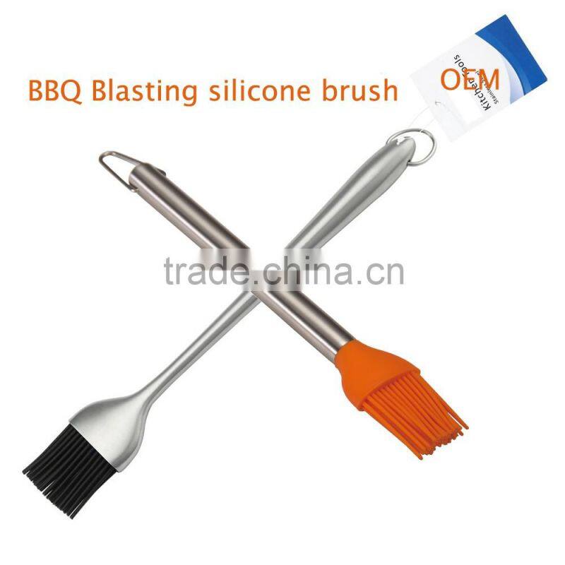 OEM Design alibaba express factory stainless steel handle silicone brush