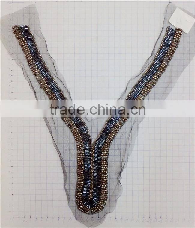 Fashion New Arrival Beaded Collar Neckline