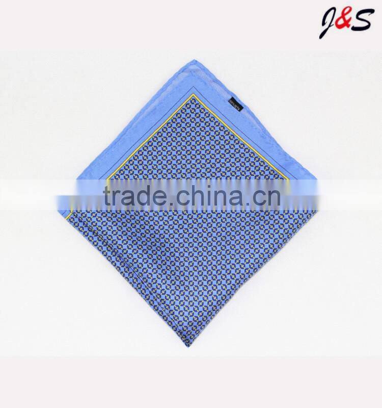 2016 for men custom 100% silk embroidered handkerchief, flower design handkerchief drawing handkerchief, WPF197A