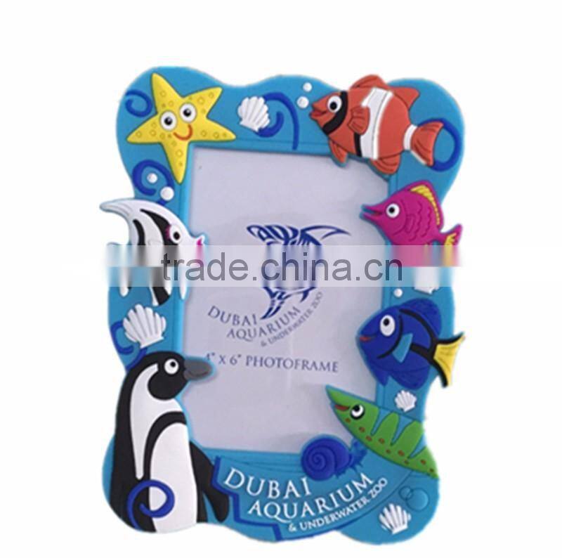 Wholesale Cartoon Fancy Customized Shaped PVC 3d Photo Frame