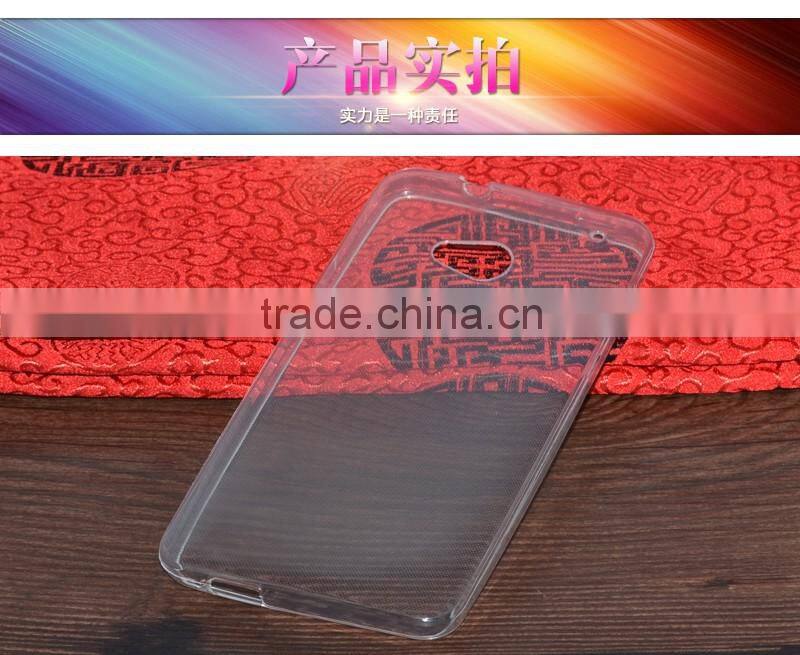 Ultra Thin 0.3mm Clear Transparent Soft Silicone TPU For HTC m7 case