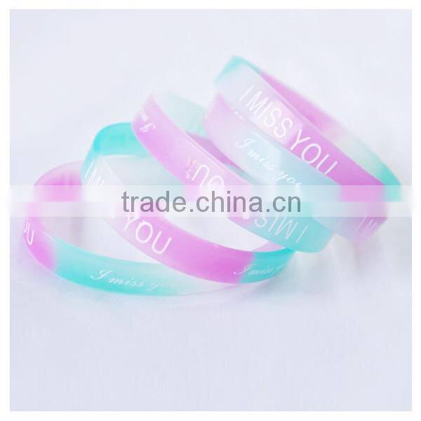Special custom silicone rubber bracelet/silicone rubber bracelet