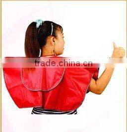 RED color hairdressing cape from manufactory cape for pvc