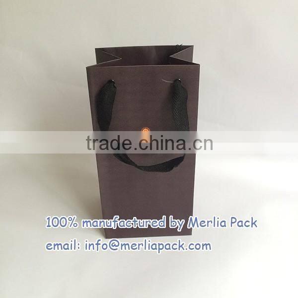 accept custom order gift bags polyester sation ribbon knotted black eyelets bags