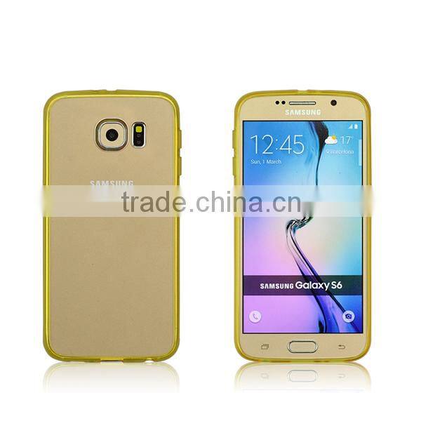 Silicone TPU & Hard plastic combo high impact shield phone case cover for Samsung galaxy S6