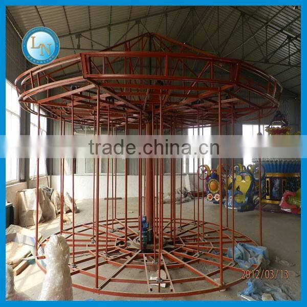 Europen luxurious carousel rides! Amusement Park Fiberglass 72 Seats Carousel Rides