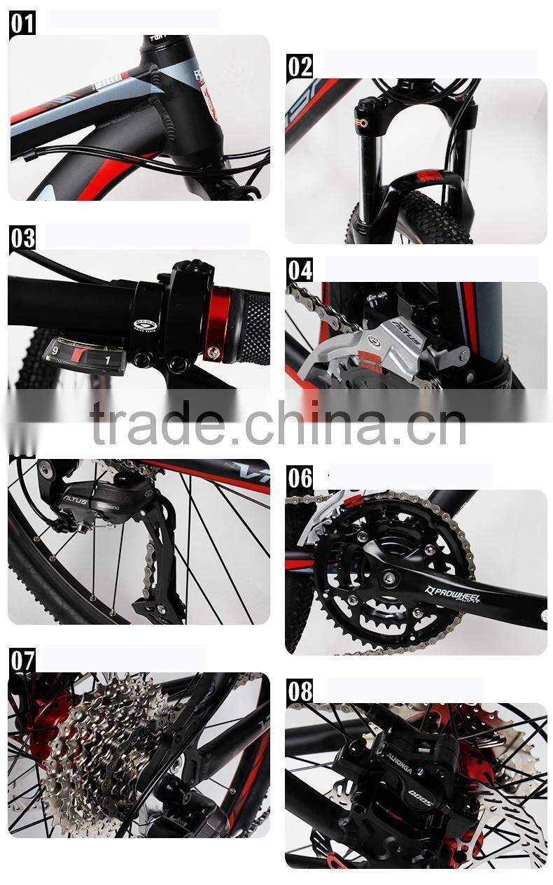 26inch wheelset size MTB aluminum alloy frame fork mountain bicycle for ladies