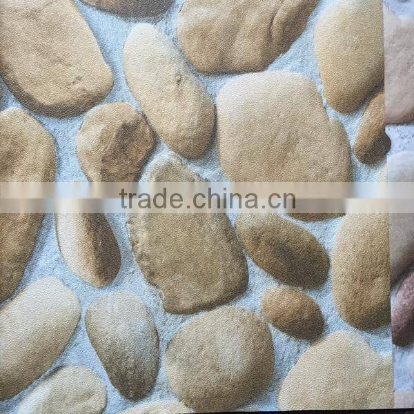 river rock pattern vinyl wallpaper