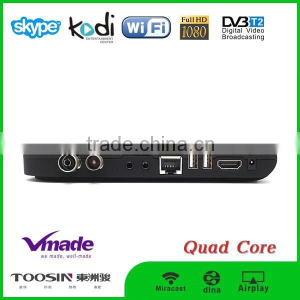 2016 best hot sale Amlogic s805 quad core DVB T2 Android4.4 tv box