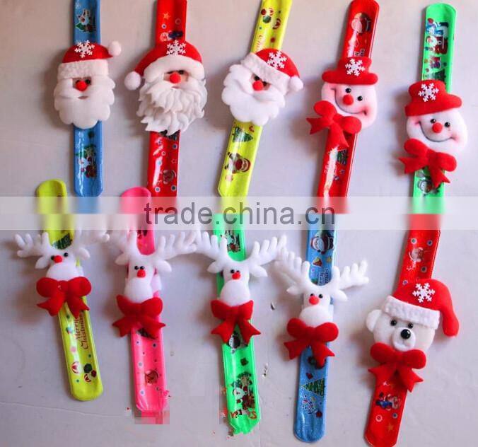 2014 Wholesale Promotional slap bracelet cheap slap band Christma style