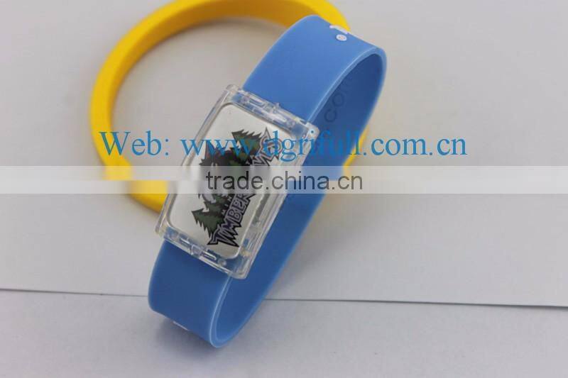 High Frequency HF justable RFID Silicone Wristband support Reading writing