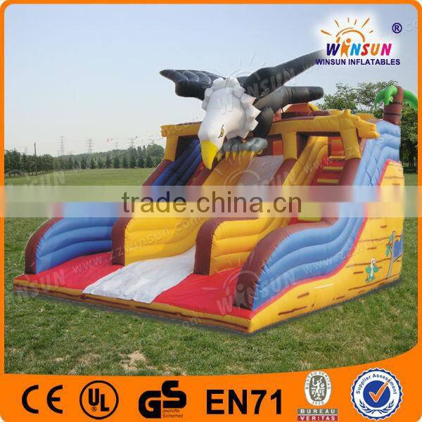 CE BV approved animal themed WSS-011 inflatable whale slide game for sale