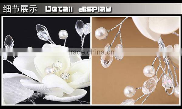 MYLOVE Wedding Bridal Hair Accessories Flower Hair Comb,Rhinestone Crystals MLF124