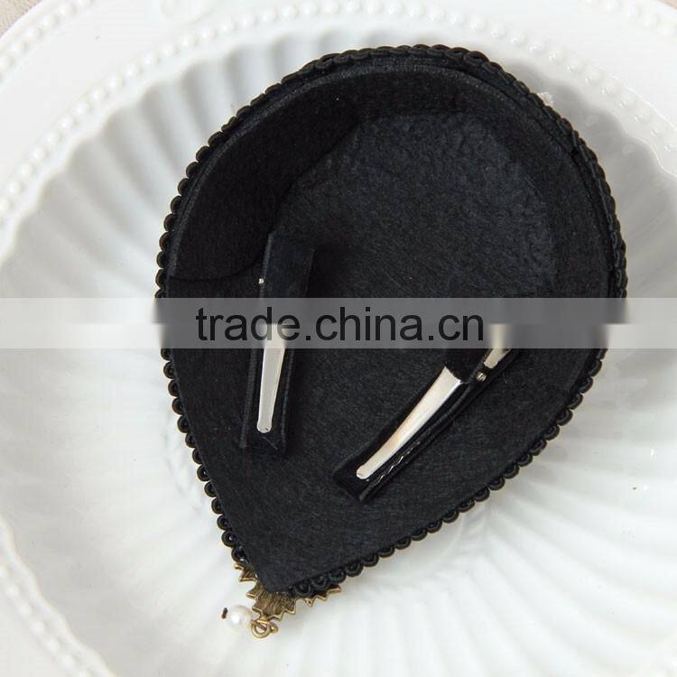 MYLOVE fashion party rose lace mini top hat handmade jewelry