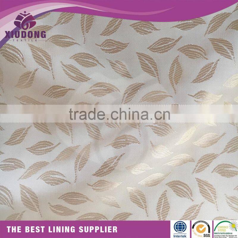jacquard patterned viscose suit lining fabric for garment
