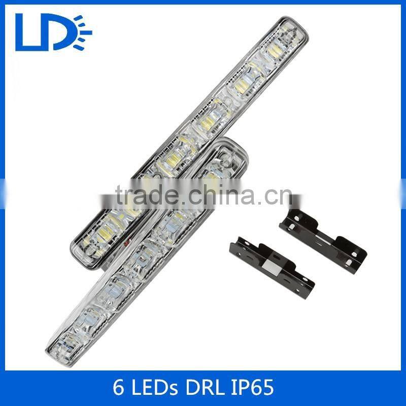 Car Waterproof 2 Pcs 6 LED Daytime Running Light DRL Fog Driving Lamp
