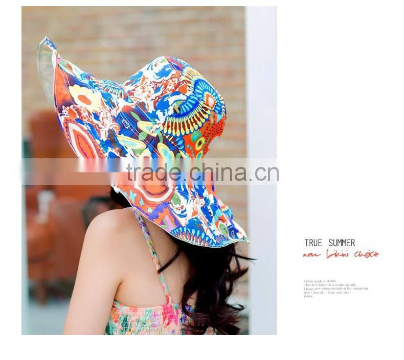 Korean version summer sun hat female sun hat beach hat large brimmed sun hat outdoor UV