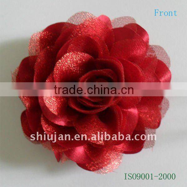 Satin/Organza Fabric Artificial Flower --- Wedding dress