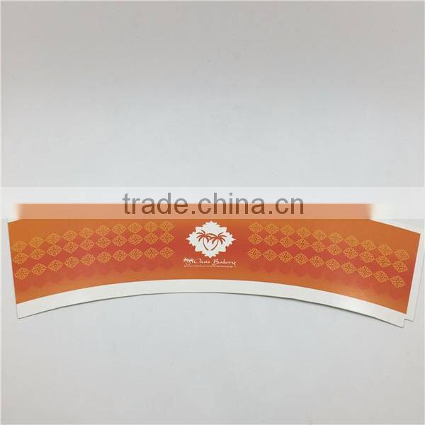 20oz customer printing ice cream cup paper fan