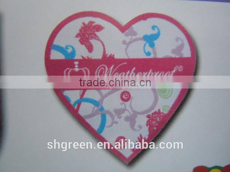 custom flag design woven patch with sewing lines