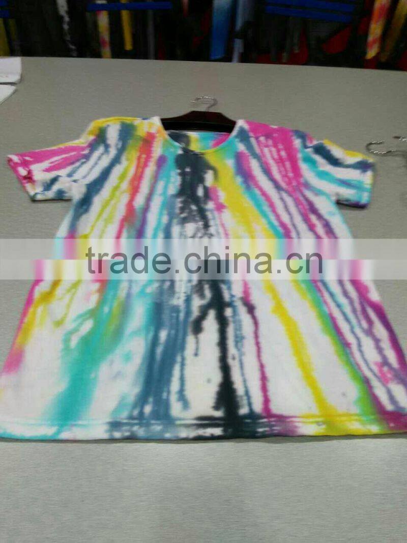 OEM tie-dye t-shirts custom t-shirts ethnic t-shirt