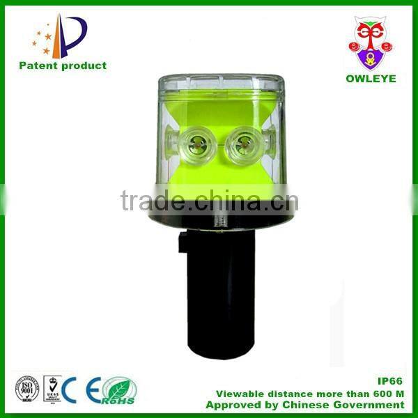 synchronous flash road construction warning light with JJY60 radio signal receiver for safety