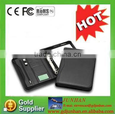 soft leather personnel file folders / a5 size leather conference folder / customized conference folders