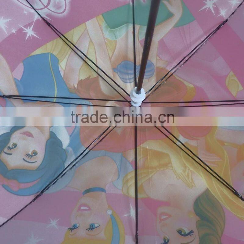 Small cartoon kids safety manual open umbrellas