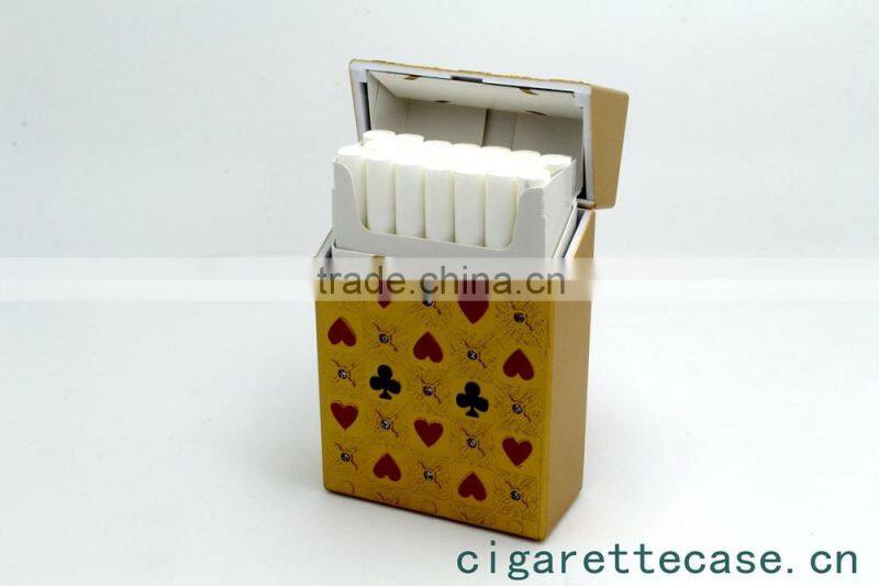 hot design rhinestone cigarette case with pocket design