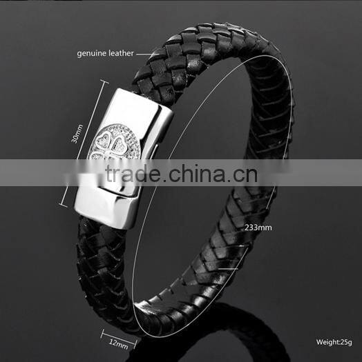 Best Selling Men Braided Leather Handmade Bracelet