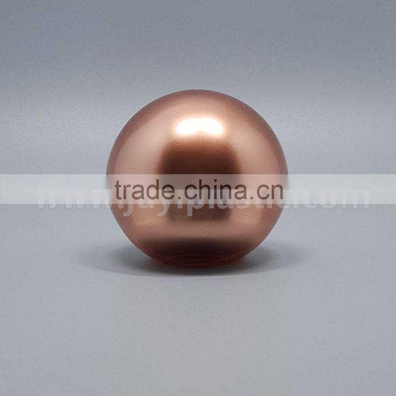 Gold color Ball Shape cosmetic cream jar acrylic jar for skin care