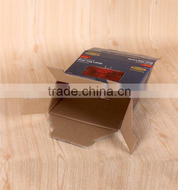 Corrugated packaging box for car light LED light cardboard packaging
