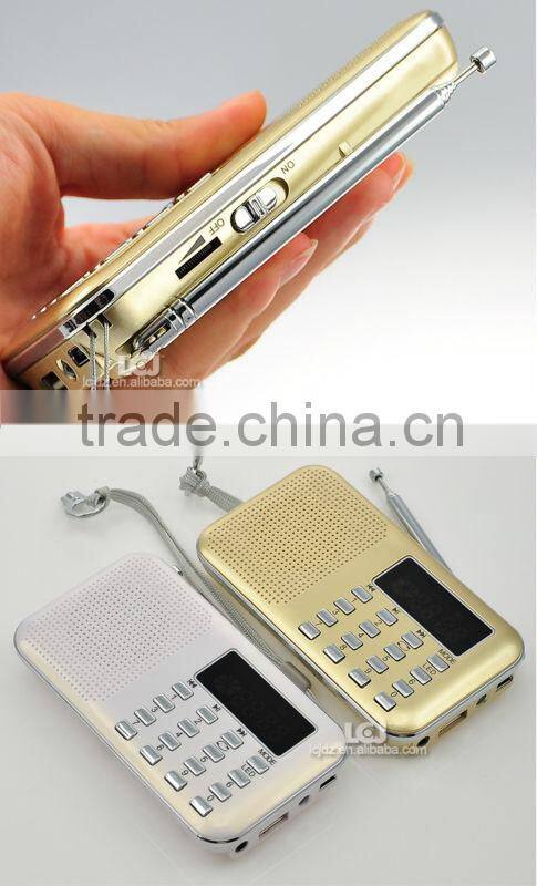 L-218 Hot sale MP3 FM radio player with mp3 player and speaker