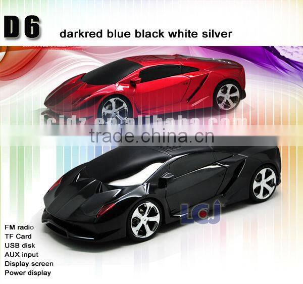 Hot car shaped usb input mp3 player