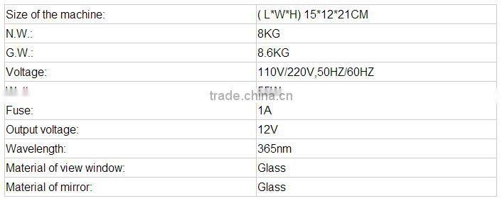 Micro machine skin health care skin and hair analyzer wood lamp in alibaba