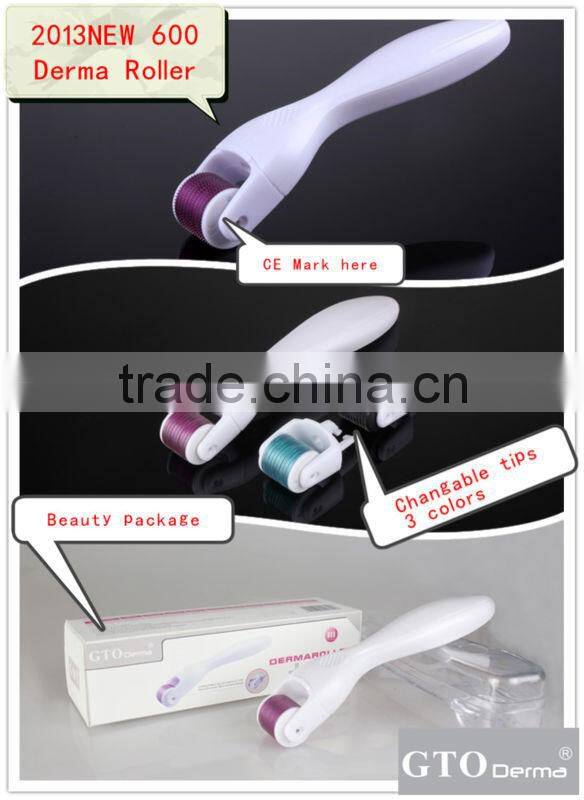 2013 new arrived microneedle roller ,factory supplier GTO brand derma roller,CE approved