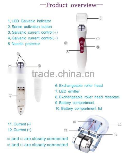 Microneedles BIO 540 needle derma roller with replaceable head cts-540