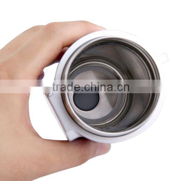 Stainless Steel Car electric heated mug 12 volt Heat Insulation Cup Portable Travel Coffee Mug